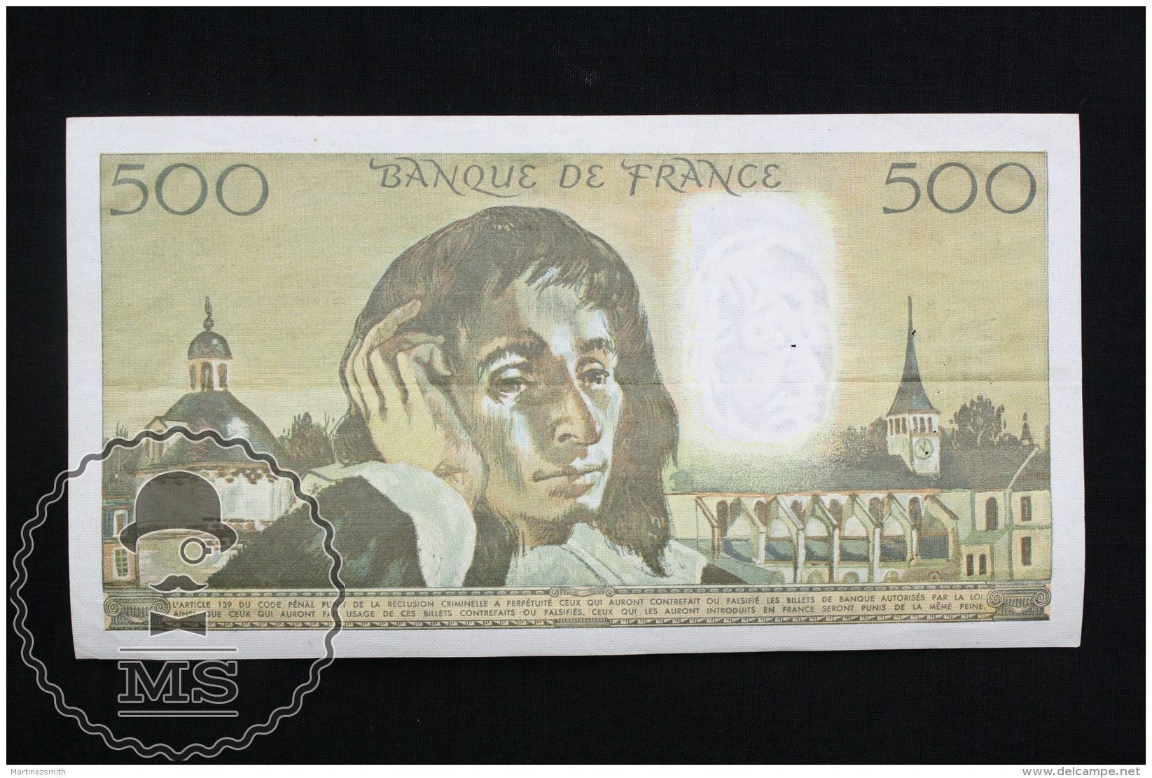 France 500 Francs 1974 Banknote, Blaise Pascal - VF - 500 F 1968-1993 ''Pascal''