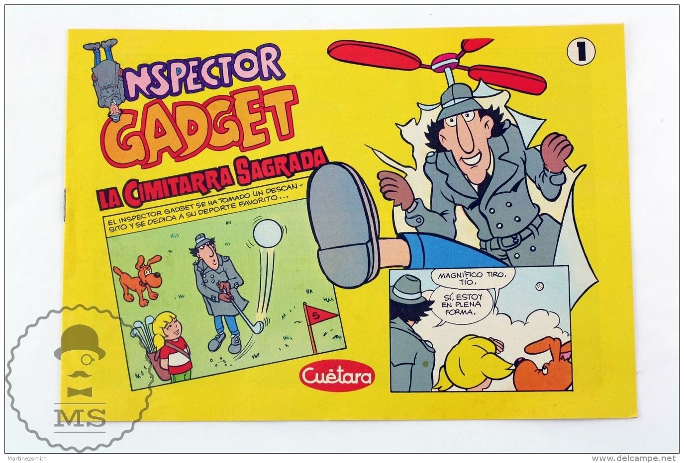 Inspector Gadget #1 Spanish Comic From 1987 - Cuetara Cookies Advertising - Andere & Zonder Classificatie