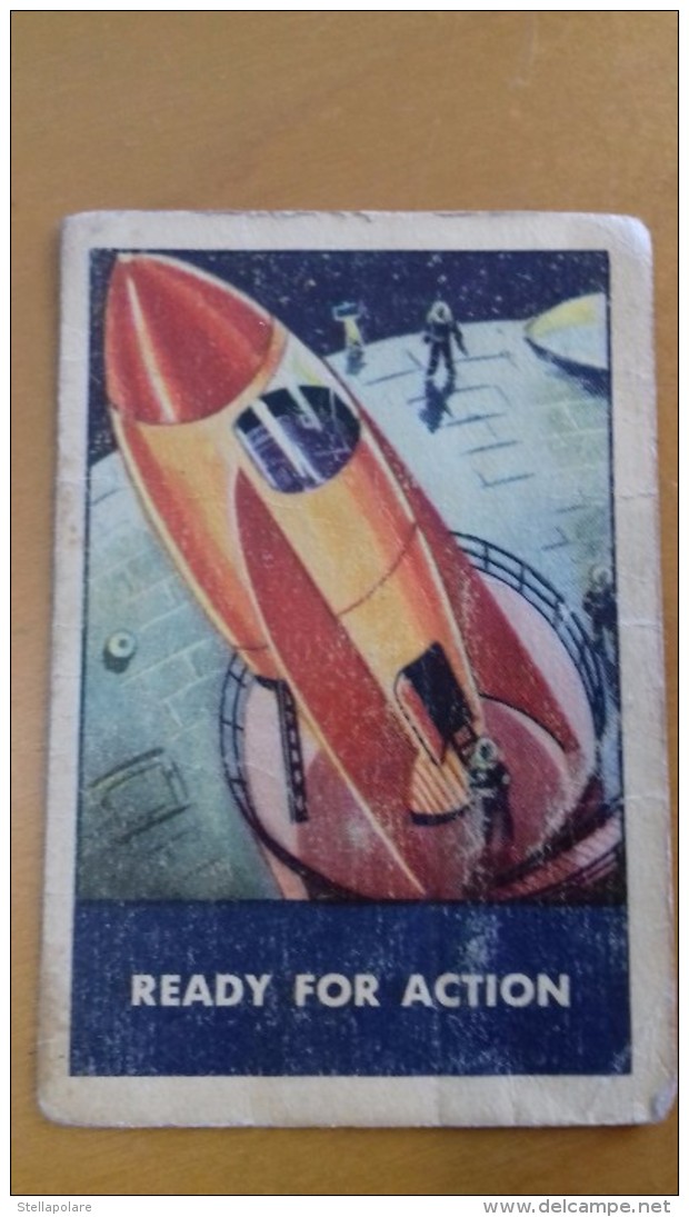 SPACE SCI-FI CARD. USA 1953 VINTAGE ORIGINAL - WHEAT CHEX - UFO . RUIMTE - Andere & Zonder Classificatie