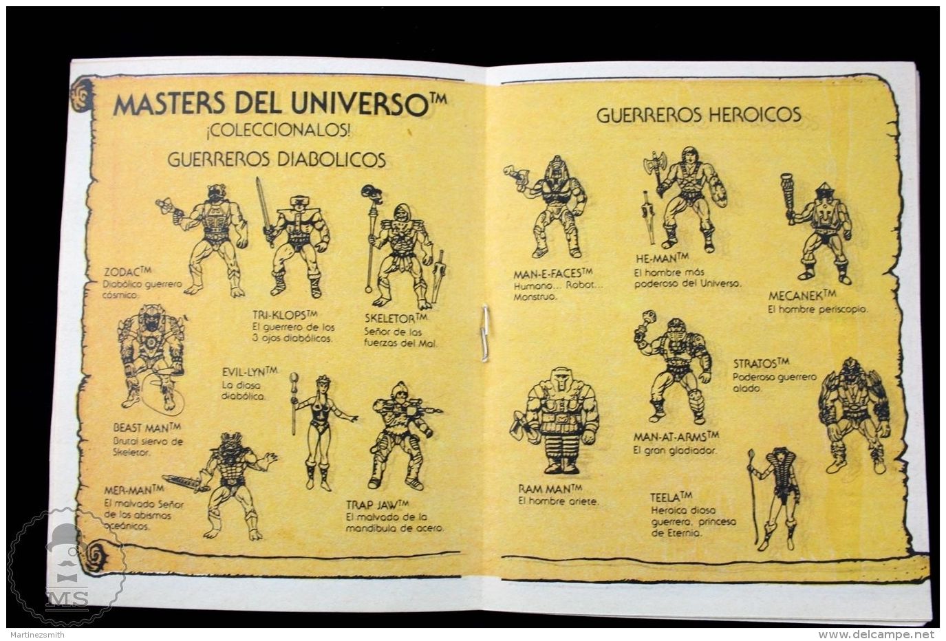 Original 1985 MOTU He Man Master Of The Universe Small Comic &amp; Toy Catalogue - Acción, Aventuras