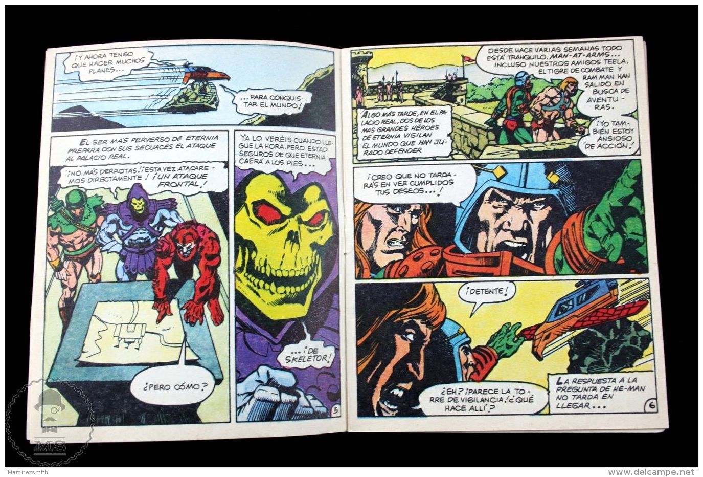 Original 1985 MOTU He Man Master Of The Universe Small Comic &amp; Toy Catalogue - Acción, Aventuras