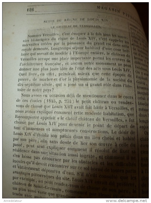 1847 MP : La Chapelle Du Château De Versailles ; La Grande Galerie Des Glaces, Etc - 1800 - 1849