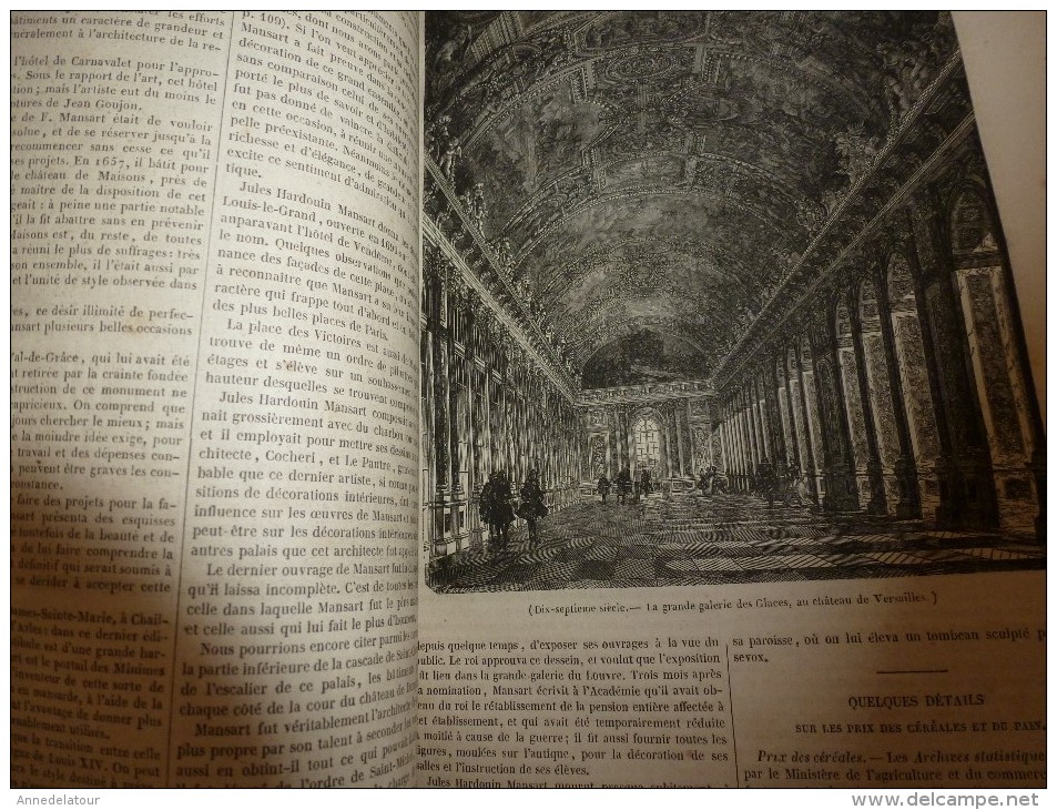 1847 MP : La Chapelle Du Château De Versailles ; La Grande Galerie Des Glaces, Etc - 1800 - 1849