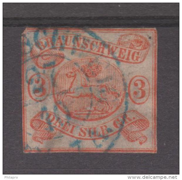 ALLEMAGNE  BRUNSWICK  YVERT N°3   USED     Réf  G37 - Brunswick