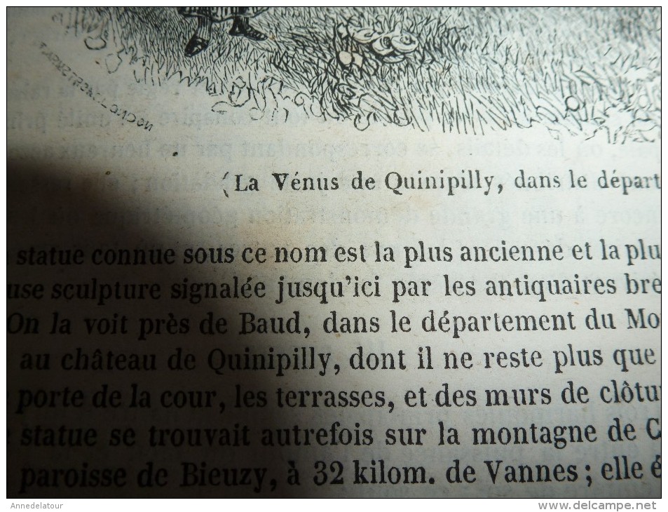 1847 MP : La Vénus De Quinipilly (Morbihan);Histoire Du Costume;Légendes Bibliques Des Musulmans; Troyes; Etc - 1800 - 1849