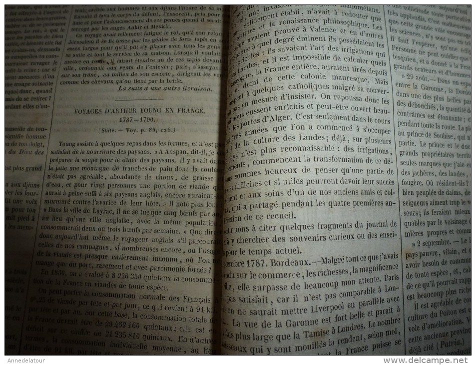 1847 MP : La Vénus de Quinipilly (Morbihan);Histoire du costume;Légendes bibliques des musulmans; Troyes; etc