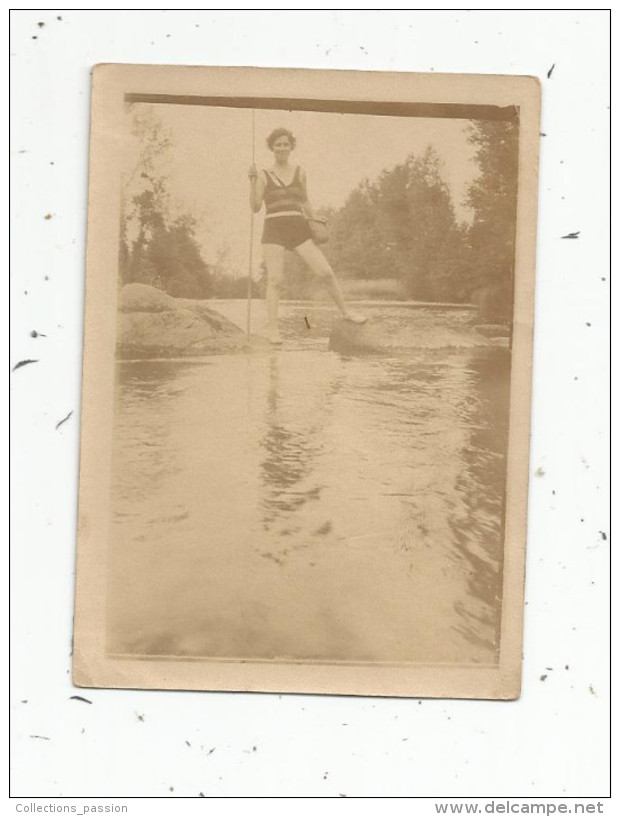 Photographie , 6 X 9 , Sport , Pêche , Femme à La Pêche - Sports