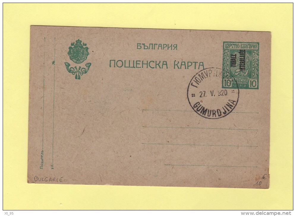 Bulgarie - Thrace Interalliee - 1920 - Cartoline Postali