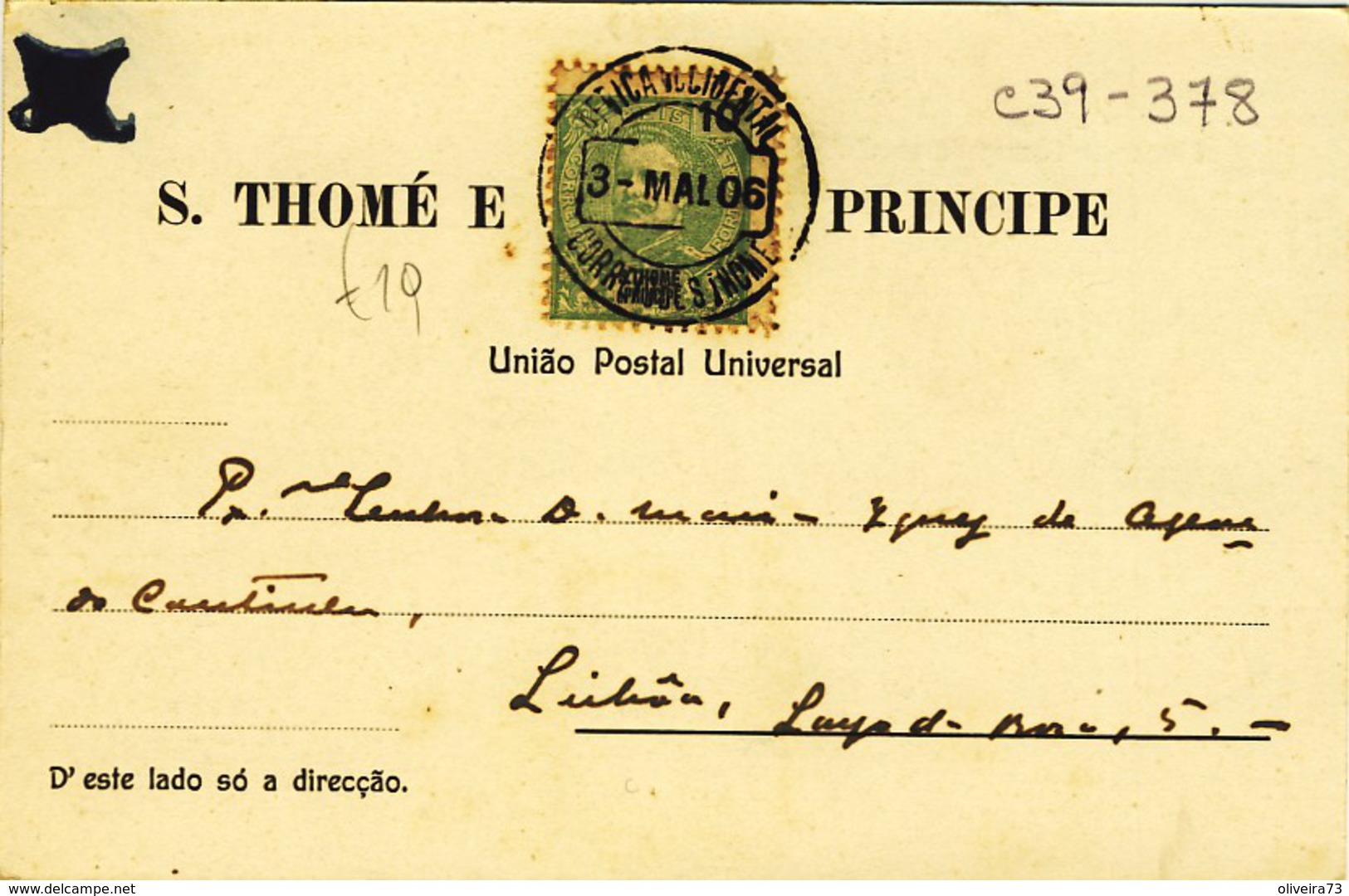 S. THOMÉ, SÃO TOMÉ, Grupo De Carregadores D´ Alfandega (1906), 2 Scans - Sao Tome And Principe