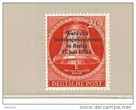 BlnMi.nr.118 **/ 1954, Präsidentenwahl - Unused Stamps