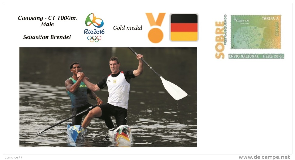 Spain 2016 - Olympic Games Rio 2016 - Gold Medal Canoeing Male Germany Cover - Otros & Sin Clasificación
