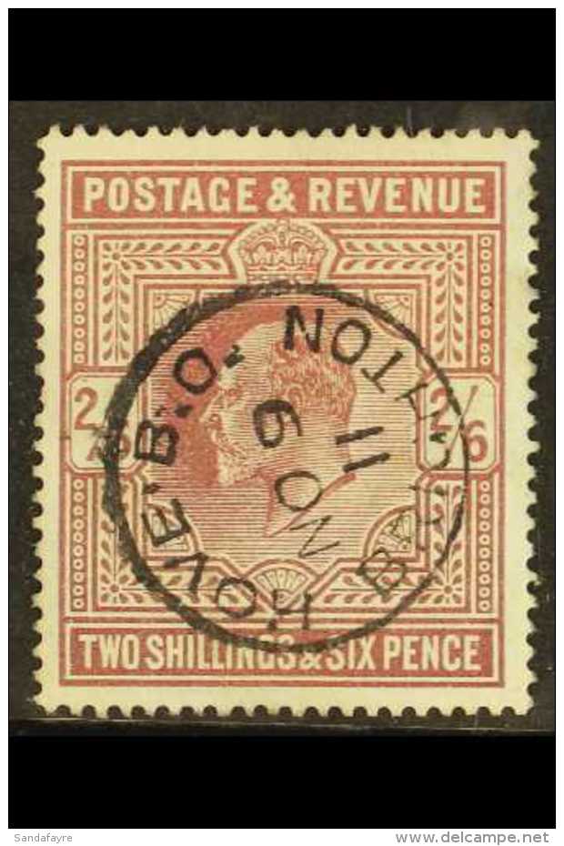1911 2s6d Dull Greyish Purple, SG 315, Bearing Attractive "on The Nose" Complete "Brighton &amp; Hove" Cds, Fine... - Ohne Zuordnung