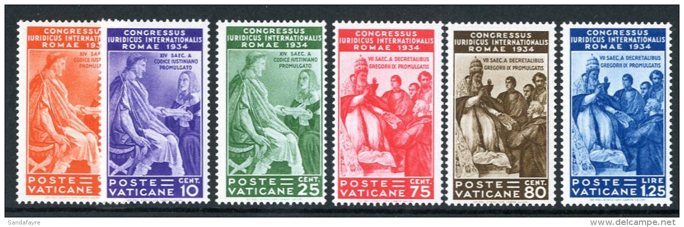 1935 Congress Set, Sass 41/46, (S.10), Very Fine Mint (6 Stamps) For More Images, Please Visit... - Andere & Zonder Classificatie