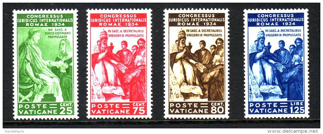 1934 Juridical Congress 25c To 1l25, Sass 43/46, Superb NHM . (4 Stamps) For More Images, Please Visit... - Sonstige & Ohne Zuordnung
