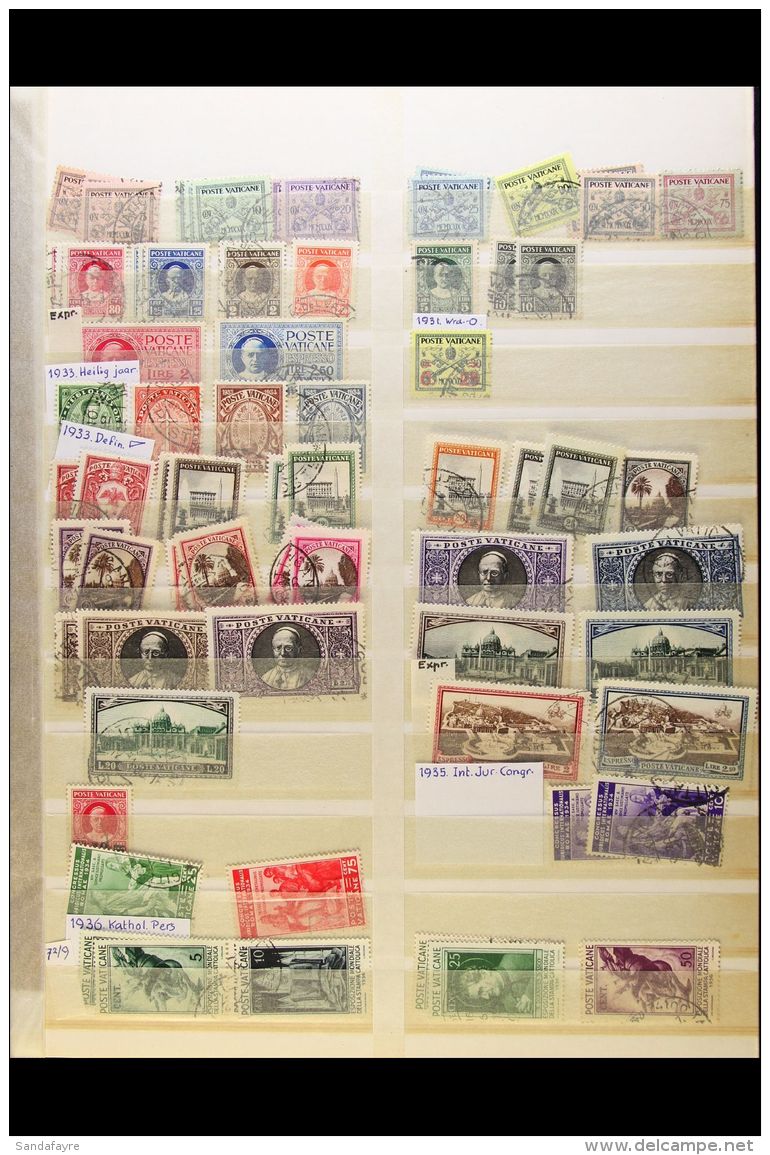 1929 -1970 CHIEFLY VERY FINE USED Ranges On Stockleaves, Including Many Better Earlier Sets. Note 1929 Complete... - Sonstige & Ohne Zuordnung