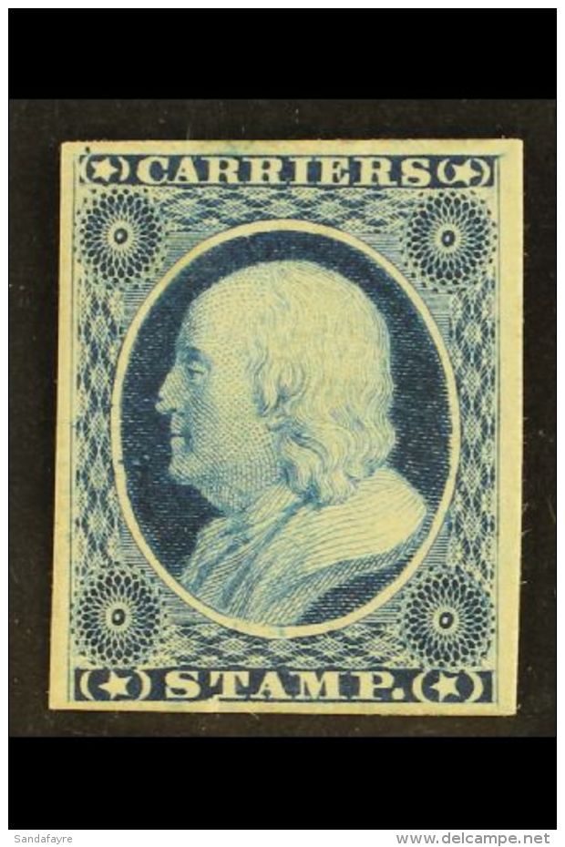 1903 (1c) Carriers Stamp ESSAY In Ultramarine On Proof Paper, Scott LO1-E3, Very Fine. For More Images, Please... - Sonstige & Ohne Zuordnung