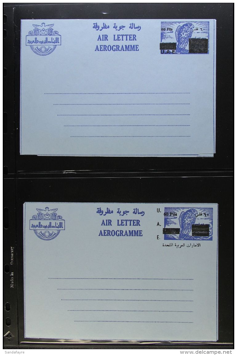 POSTAL STATIONERY AEROGRAMMES (AIR LETTER SHEETS) 1973-2003 Very Fine Mint All Different Collection On Stock... - Sonstige & Ohne Zuordnung