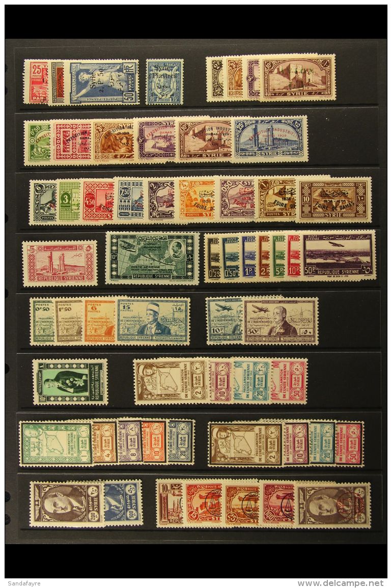 1921-57 ALL DIFFERENT MINT COLLECTION Includes 1924 Olympics With 1p25 , 1p50, And 2p50 Surcharges, 1936 Damascus... - Syrië