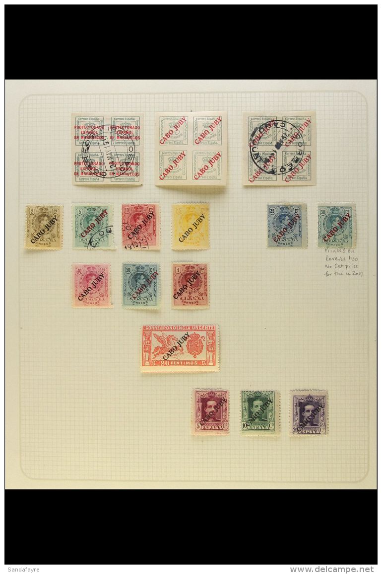 CAPE JUBY 1919-1940 ALL DIFFERENT Mint &amp; Used Collection Presented On Album Pages. Includes 1919 "Cabo Juby"... - Sonstige & Ohne Zuordnung