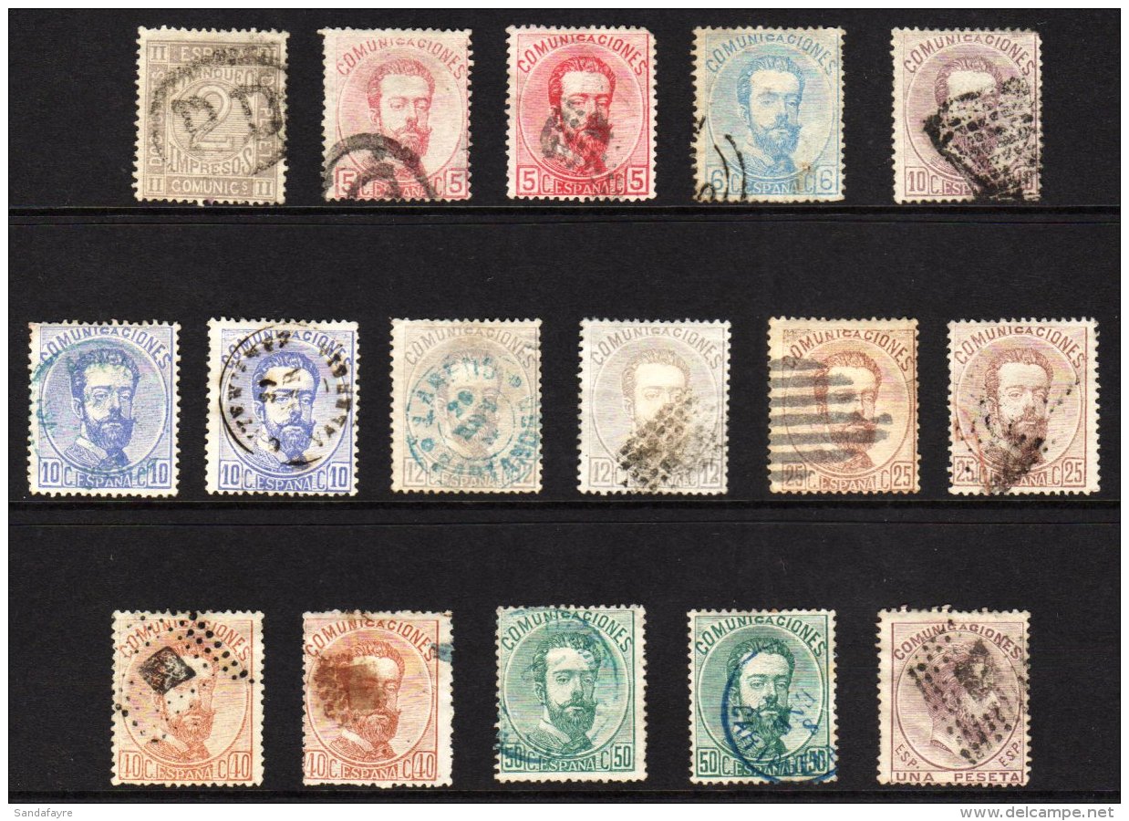 1872-73 Used Group With Shades To 1p, Between SG 192 And 204, Includes 10c Deep Violet (SG 196), A Few With... - Sonstige & Ohne Zuordnung