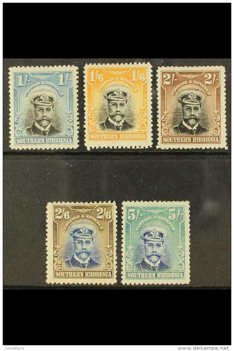 1924-29 KGV "Admiral" Top Values - 1s To 5s, SG 10/14, Fresh Mint, The Odd Minor Perf Imperfection. (5 Stamps) For... - Südrhodesien (...-1964)