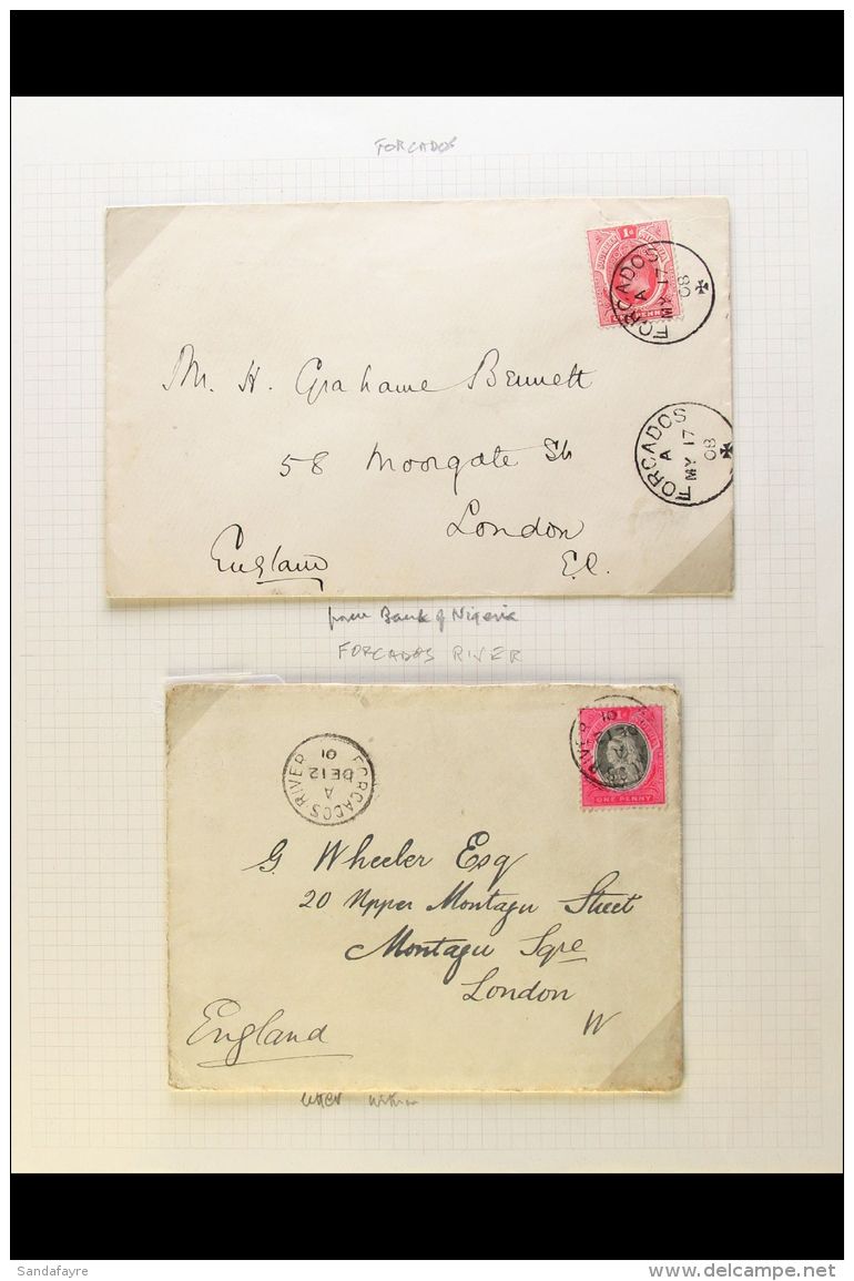 1902-14 COVERS AND CARDS COLLECTION A Commercially Used Assembly Of Covers And Cards Bearing Stamps Of Lagos Or... - Nigeria (...-1960)