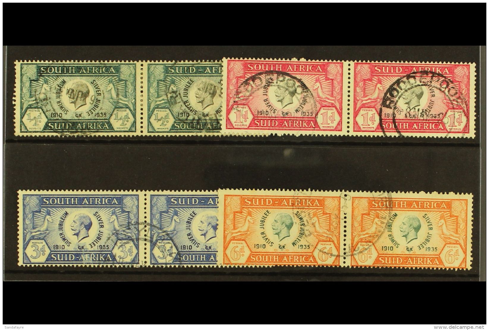 1935 Silver Jubilee Set, SG 65/8, Fine Used (4 Pairs). For More Images, Please Visit... - Zonder Classificatie