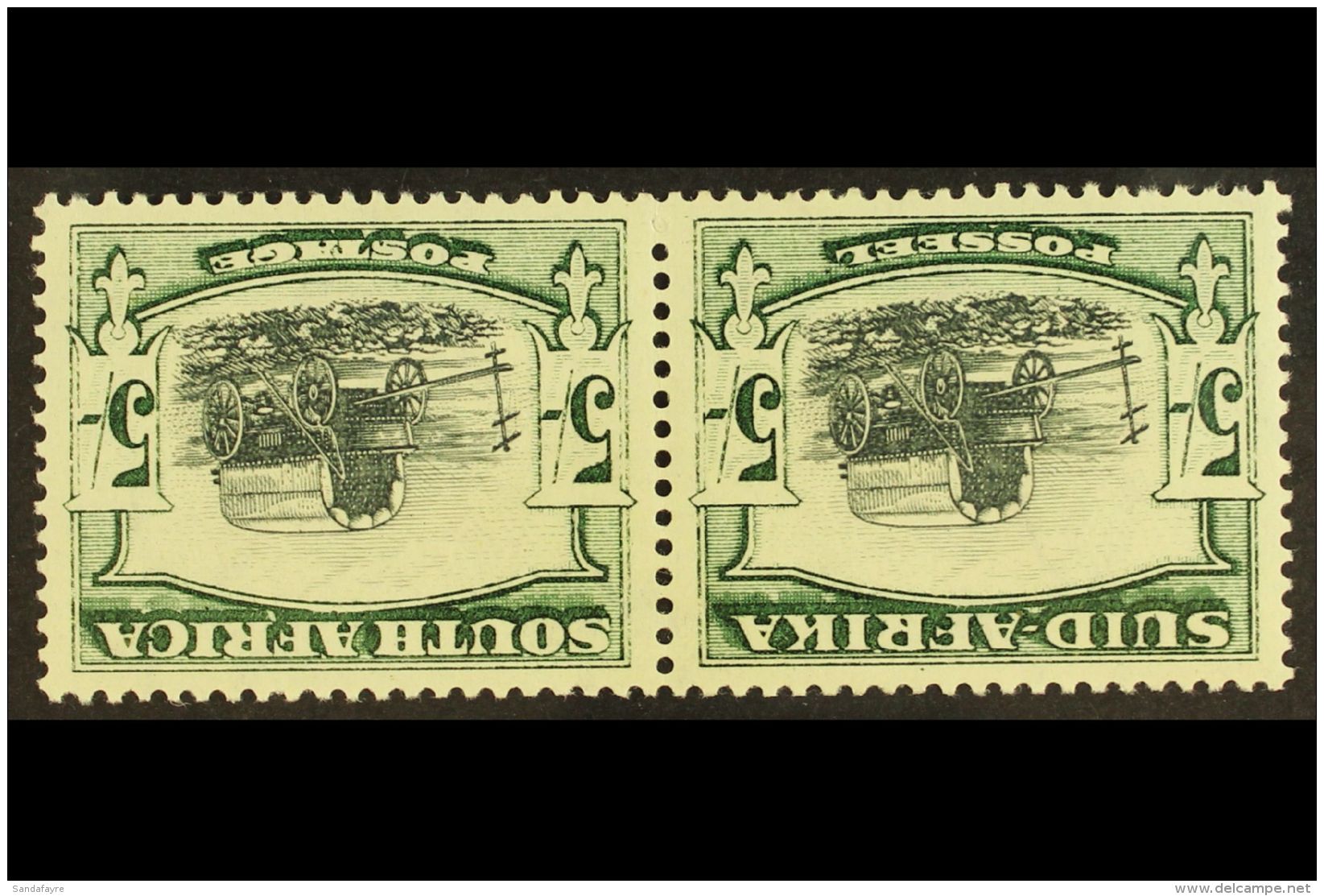 1933-48 5s Black &amp; Myrtle-green, Watermark Inverted, SG 64aw, Very Fine Mint. For More Images, Please Visit... - Ohne Zuordnung