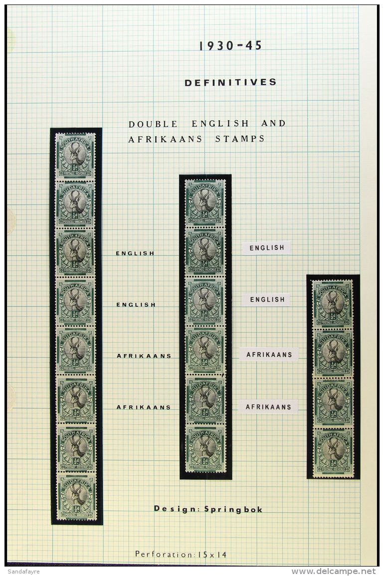 1930-44 FINE MINT COLLECTION Good Looking Lot Of The Better "Unhyphenated" Definitives Issue, Includes Almost All... - Ohne Zuordnung