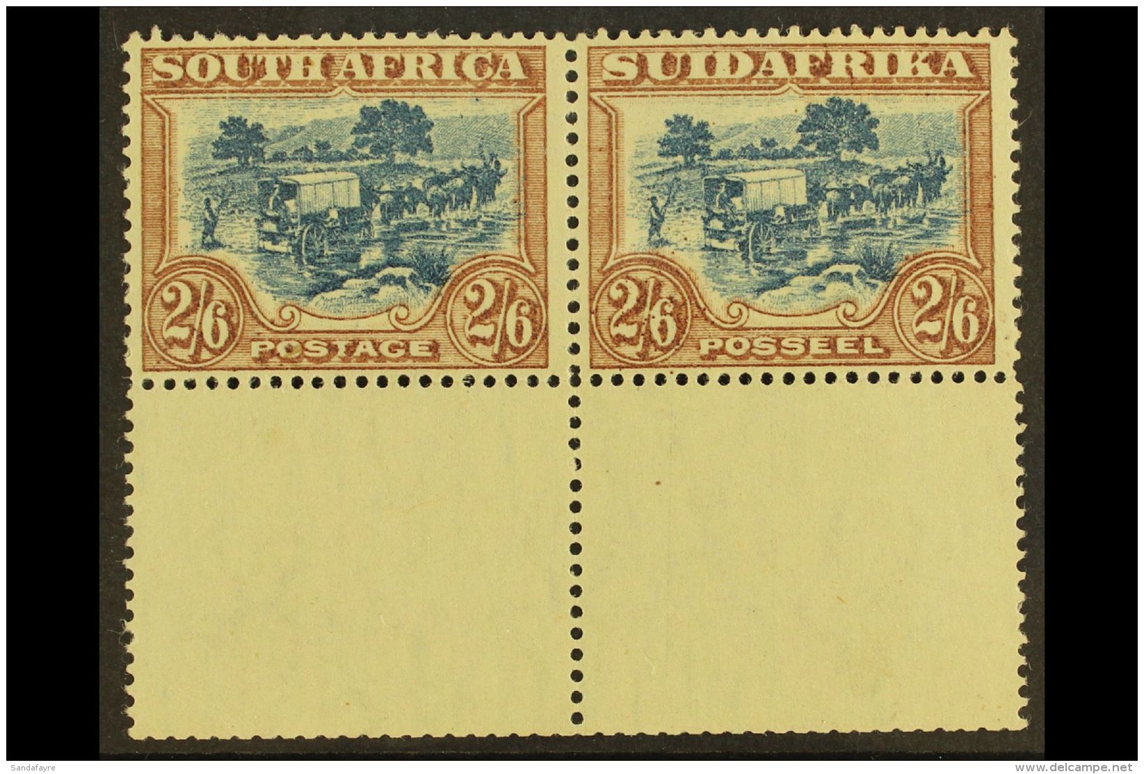 1930-44 2s6d Blue &amp; Brown, Spots In &amp; Around Value Circles, R20/1+2, Union Handbook V6, SG 49b, Never... - Ohne Zuordnung