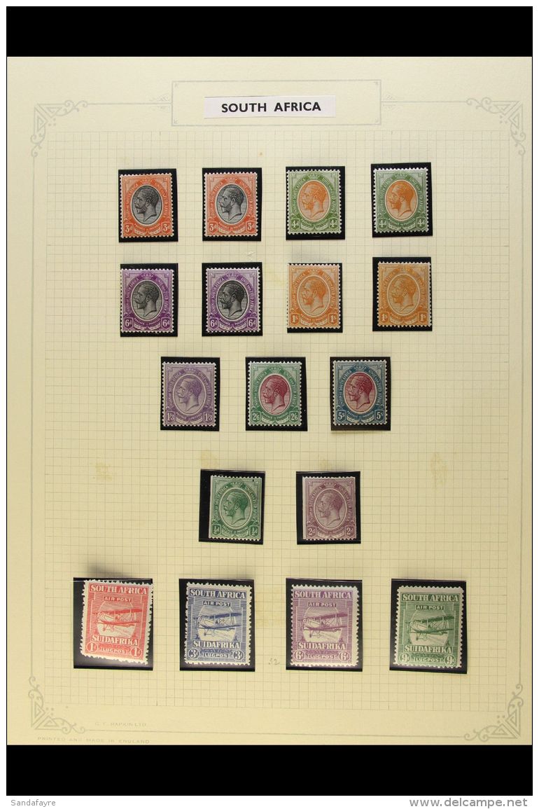 1910-1952 ATTRACTIVE FINE MINT COLLECTION In Hingeless Mounts On Leaves, Inc 1913-24 KGV Set To 5s With Shades,... - Ohne Zuordnung