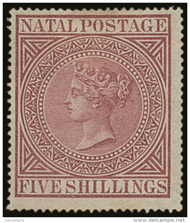 NATAL 1874 5s Maroon, Perf 15&frac12;x15, SG 71a, Fine And Fresh Mint. For More Images, Please Visit... - Ohne Zuordnung