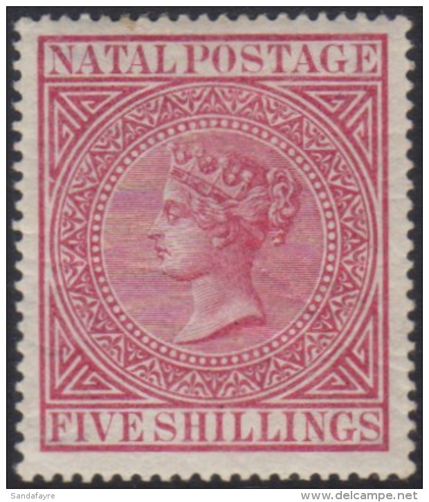 NATAL 1874 5s Carmine, Wmk CC, SG 73, Very Fine And Fresh Mint. For More Images, Please Visit... - Ohne Zuordnung