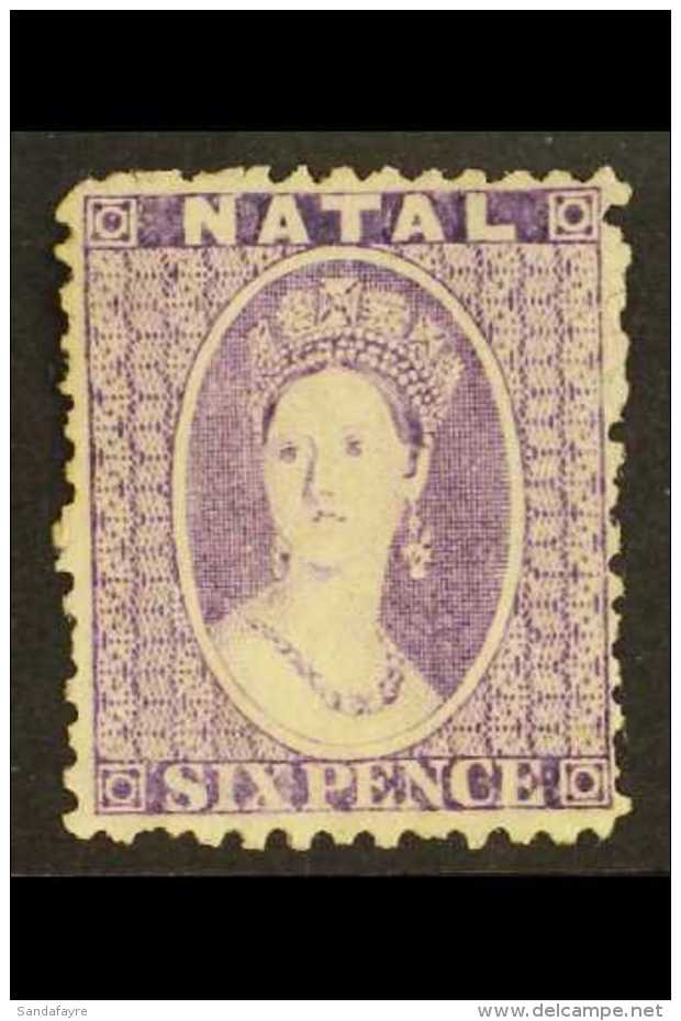 NATAL 1863-65 6d Lilac, Watermark Crown CC, Perf 12&frac12;, SG 23, Fine Mint. For More Images, Please Visit... - Zonder Classificatie