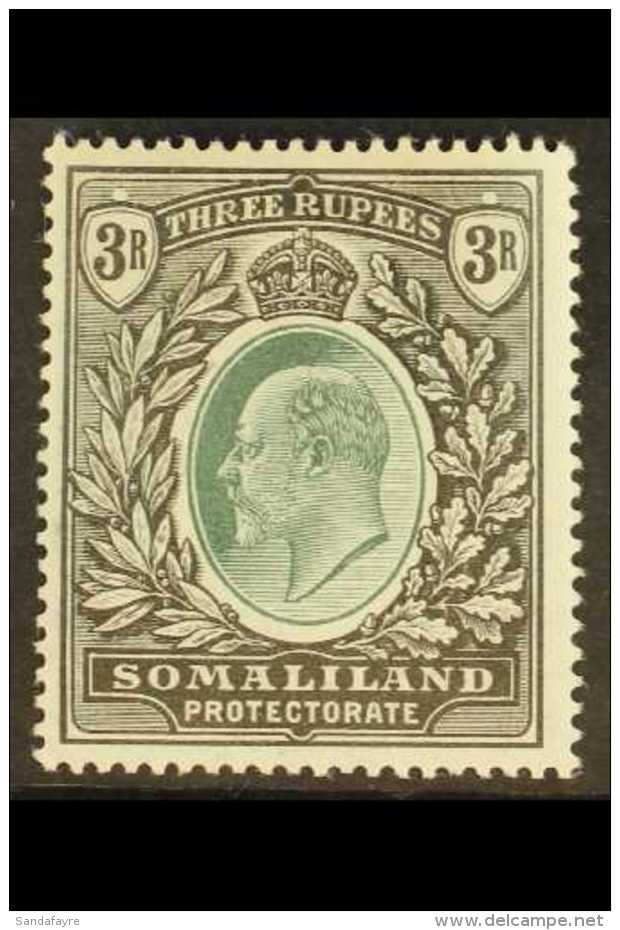 1904 3r Green And Black, SG 43, Very Fine Mint. For More Images, Please Visit... - Somaliland (Herrschaft ...-1959)