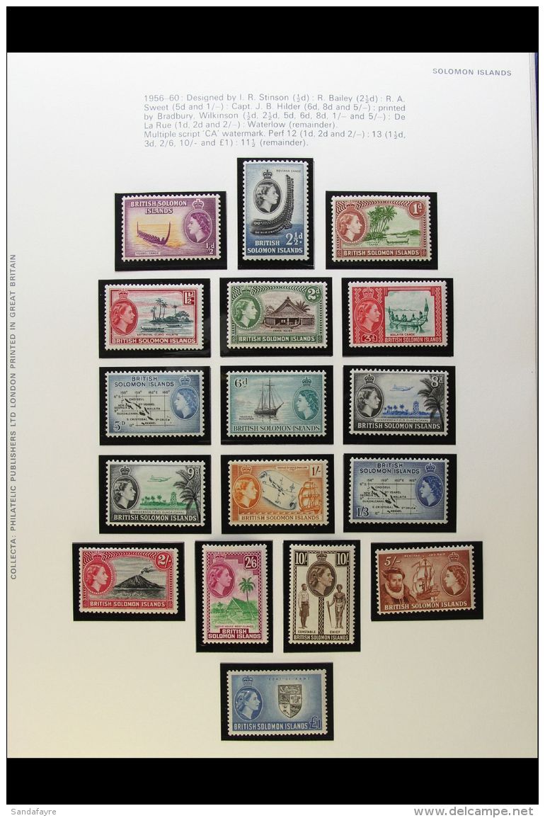 1953-82 SUPERB MINT COLLECTION A Beautiful Near Complete Collection With All Stamps From 1974 Onwards Being Never... - Salomonseilanden (...-1978)