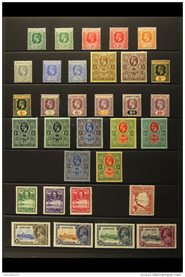 1912-52 MINT ONLY COLLECTION Presented On Stock Pages. Includes 1912-21 Range With Most Values To 10s (this With... - Sierra Leone (...-1960)