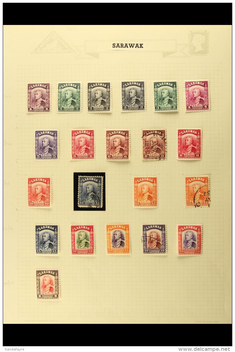1934-1963 VERY FINE COLLECTION All Different Mint Or Used. Note 1934-41 Set To $1; 1945 "BMA" Overprints Most... - Sarawak (...-1963)