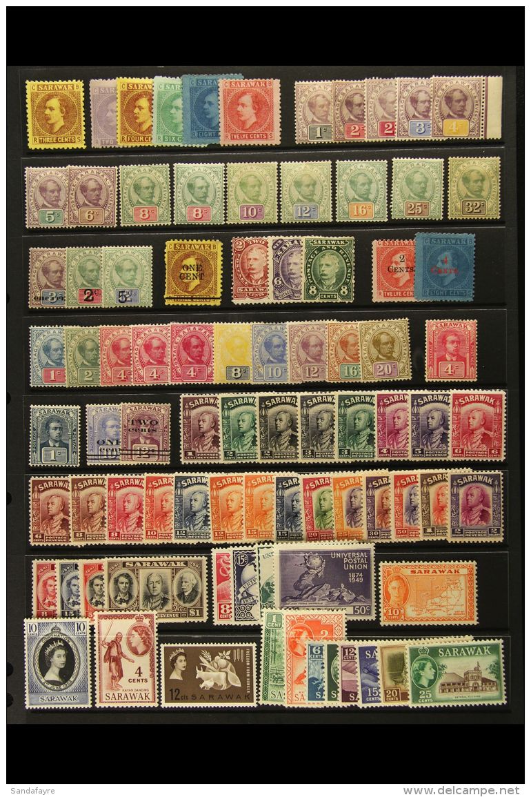 1871-1965 ALL DIFFERENT MINT COLLECTION Note 1875 Set (no Gum, As Normal); 1888-97 Set To 32c Including 2c &amp;... - Sarawak (...-1963)