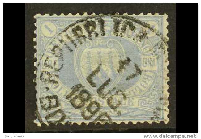 1894 - 99 1L Ultramarine, Sass 31, Very Fine Used. Lovely Copy Of This Delicate Stamp. For More Images, Please... - Andere & Zonder Classificatie