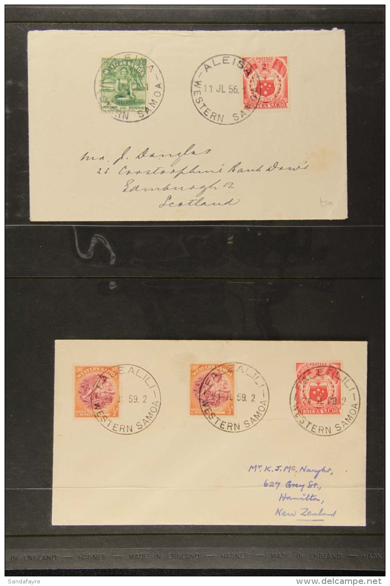 1952-59 COVERS COLLECTION A Delightful Range Of 1950s Covers Bearing Various Denomination Issues All Tied By... - Samoa