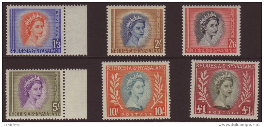 1954 1s 3d To &pound;1 SG 10/15, Fine Never Hinged Mint. (6) For More Images, Please Visit... - Rhodesien & Nyasaland (1954-1963)