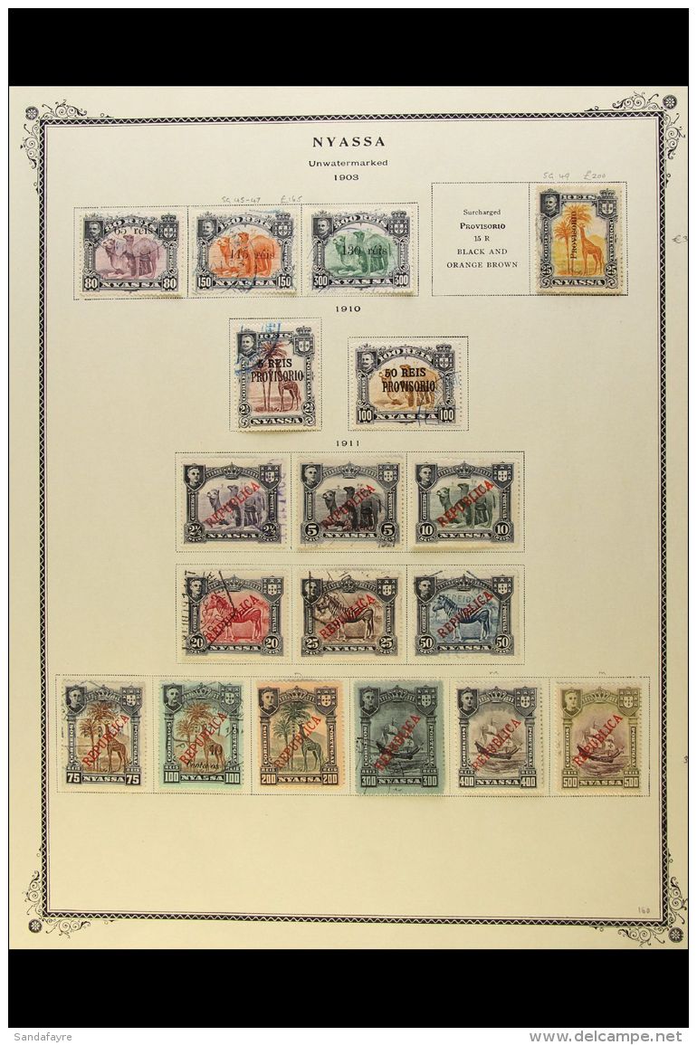 NYASSA 1897-1925 ALL DIFFERENT Mint &amp; Used Collection. Includes 1897 Set From 5r To 300r, 1898 Complete Set... - Other & Unclassified