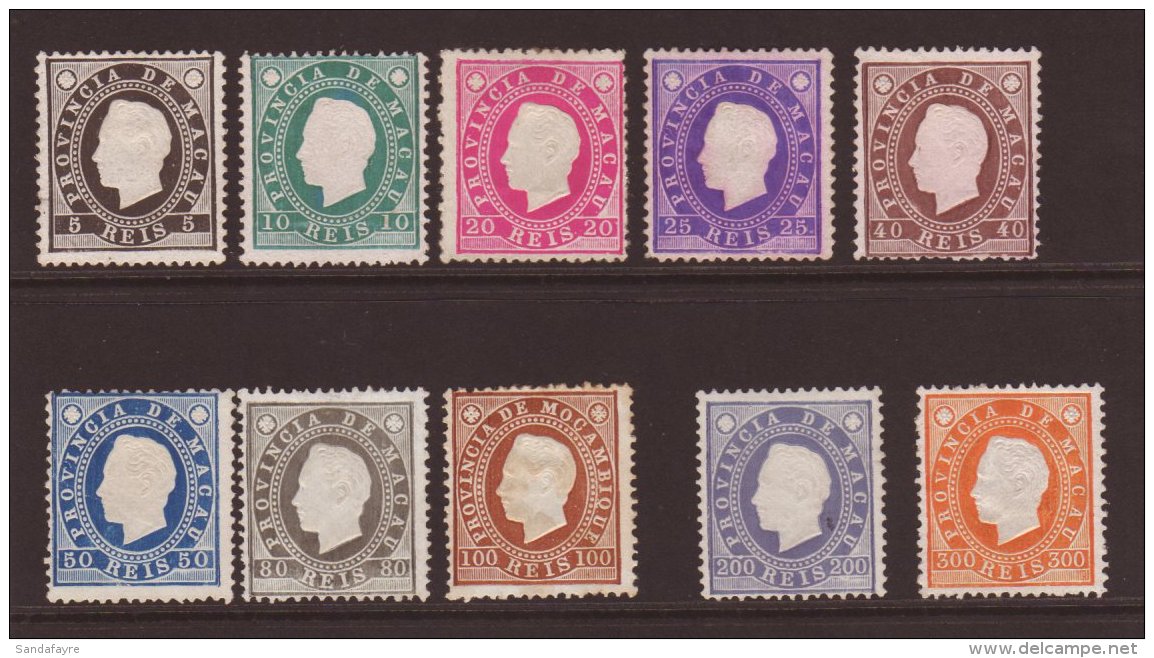 MACAO 1888 Dom Carlos Complete Perf 12&frac12; Set SG 56/65, Fresh Mint With Or Without Gum As Issued. (10 Stamps)... - Andere & Zonder Classificatie