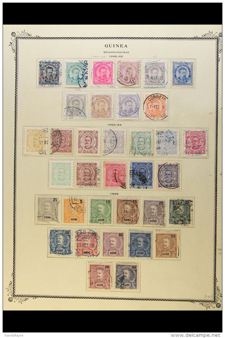 GUINEA 1881-1905 ALL DIFFERENT OLD TIME COLLECTION. A Chiefly Used Range That Includes 1881-85 Opt'd "Crown" Range... - Sonstige & Ohne Zuordnung