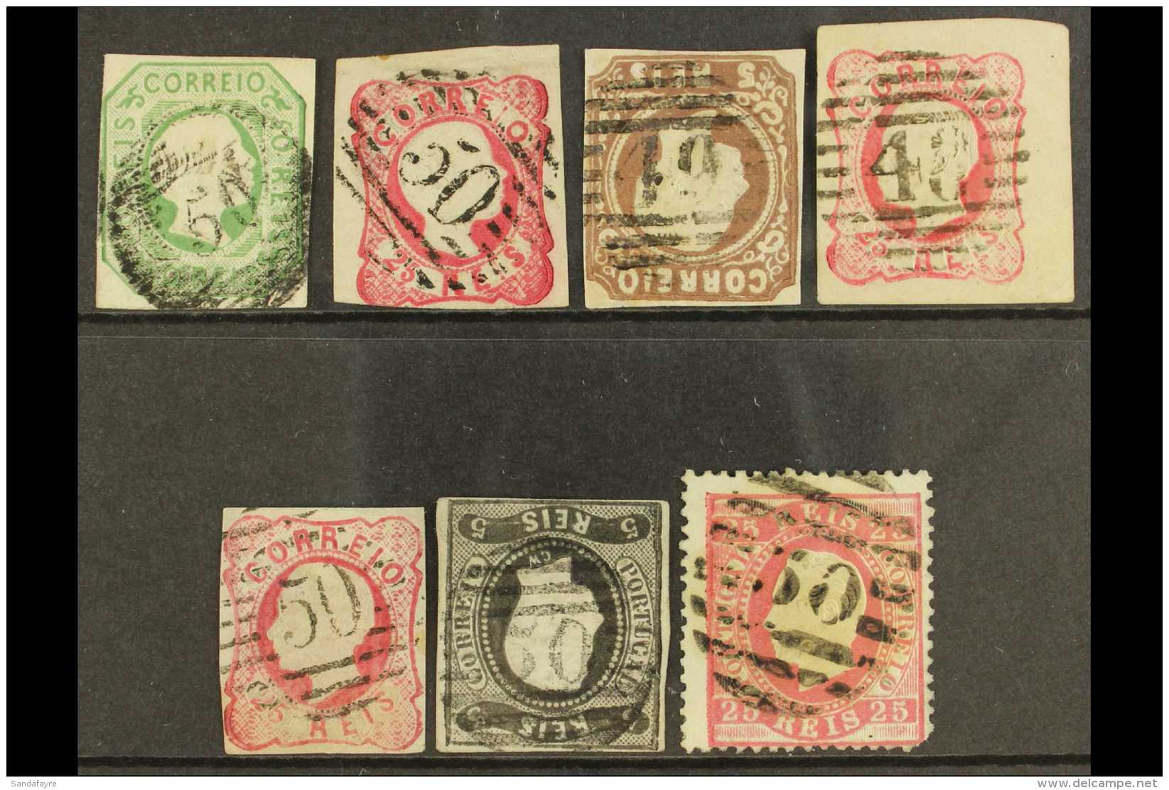 AZORES FORERUNNERS 1856-1867 All Different Group Of Used Stamps, Inc "48" (Angra), "49" (Horta) And Five "50"... - Autres & Non Classés