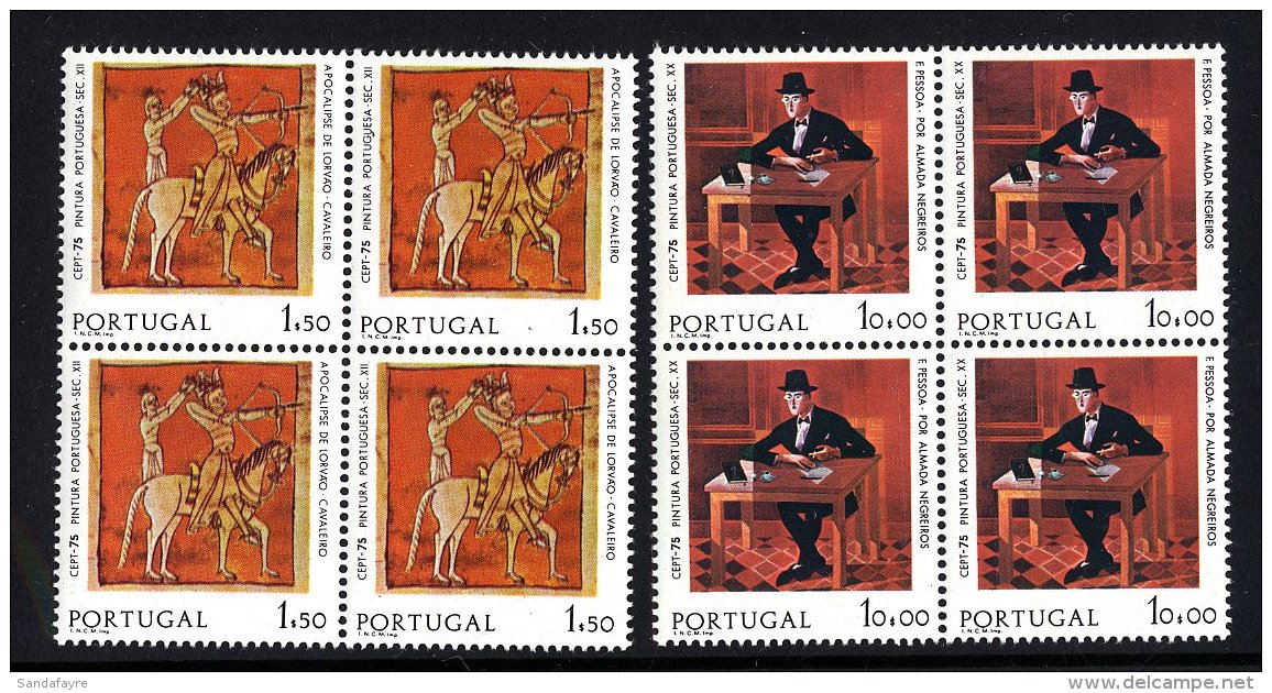 1975 EUROPA Set SG 1570/71, In Superb Never Hinged Mint Blocks Of Four. (8) For More Images, Please Visit... - Sonstige & Ohne Zuordnung