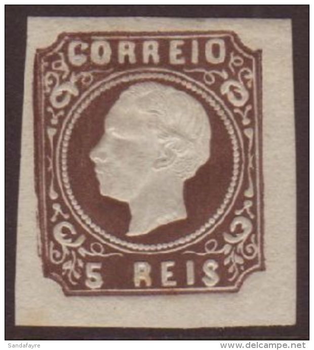 1862-64 5r Brown Luis Type I, SG 24, Michel 12 I, Afinsa 14, Fine Mint, Four Good To Large Margins, Fresh Colour!... - Andere & Zonder Classificatie