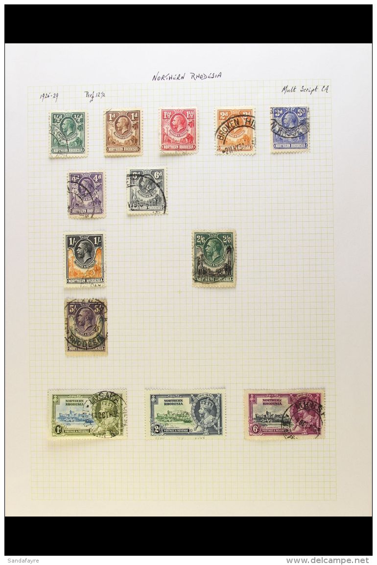 1925-1949 MINT &amp; USED COLLECTION On Leaves, Inc 1925-29 To 2s6d &amp; 5s (small Imperfections And Overall... - Rhodésie Du Nord (...-1963)