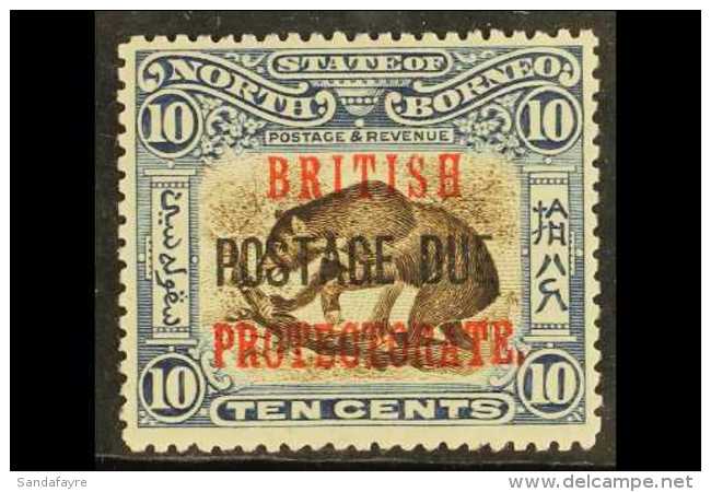 POSTAGE DUE 1902-12 10c Brown And Slate-blue, SG D45, Fine Mint. For More Images, Please Visit... - Bornéo Du Nord (...-1963)